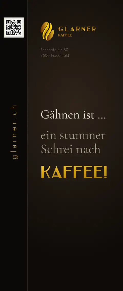 Rollbanner für Glarner Kaffee